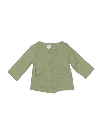 Pre-owned Carter's Babies' 3/4 Sleeve Top Green Tops