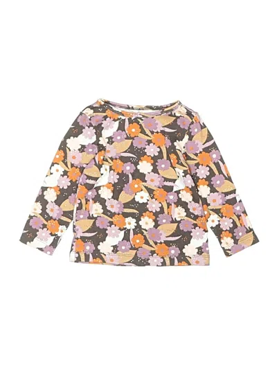 Pre-owned Carter's Babies' 3/4 Sleeve T-shirt In Brown