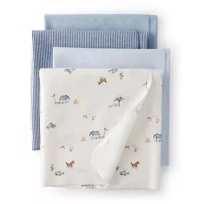Carter's Babies' 4 Pack Receiving Blanket In Multi