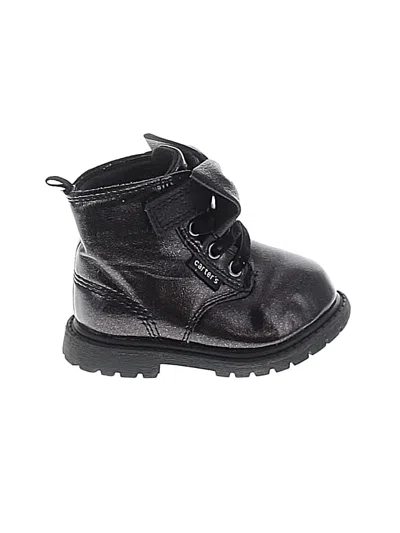 Pre-owned Carter's Kids' Ankle Boots In Black