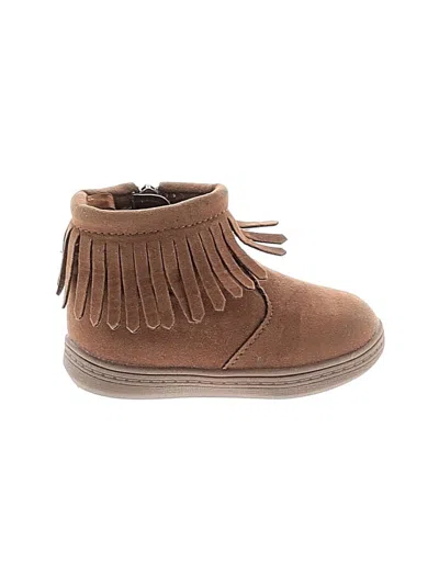 Pre-owned Carter's Kids' Ankle Boots In Brown