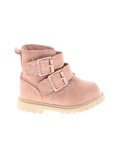 Pre-owned Carter's Kids' Ankle Boots In Pink