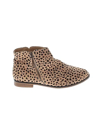 Pre-owned Carter's Kids' Ankle Boots In Tan