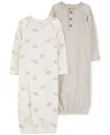 Carter's Baby 2-pc. Cotton Sleeper Gown Set In Multi