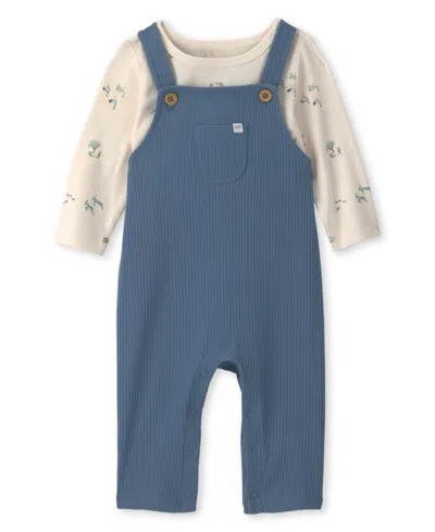 Carter's Baby Boy's Top And Overall 2-piece Set In Blue