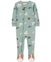 Carter's Baby Boys 1-piece Dog-print 100% Snug-fit Cotton Footed Pajamas