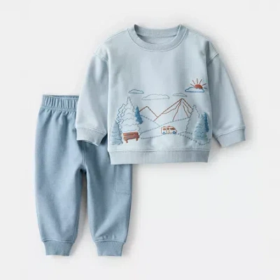 Carter's Baby Boys 2-pc. Pant Set In Blue
