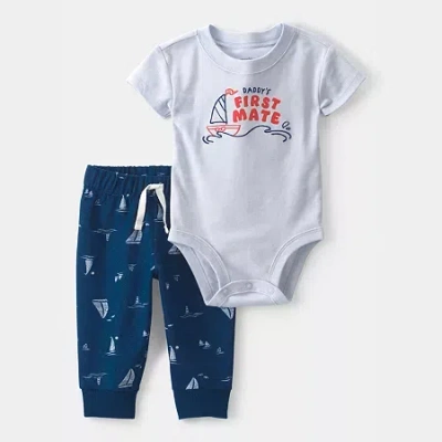 Carter's Baby Boys 2-pc. Pant Set In Blue