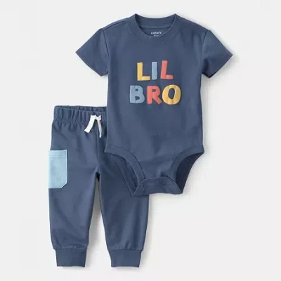 Carter's Baby Boys 2-pc. Pant Set In Blue