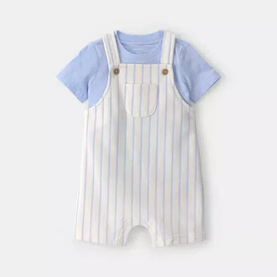 Carter's Baby Boys 2-pc. Shortall Set In Blue