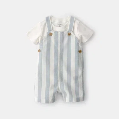 Carter's Baby Boys 2-pc. Shortall Set In Blue