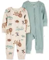 Carter's Baby Boys 2-pk. Long-sleeve Jumpsuits