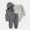 Carter's Baby Boys 3-pc. Pant Set In Gray