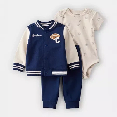 Carter's Baby Boys 3-pc. Pant Set In Blue
