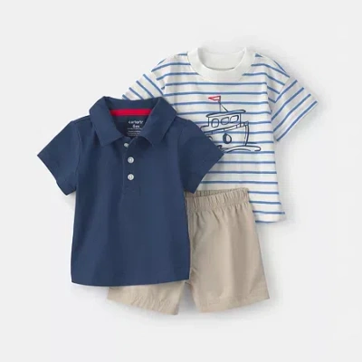 Carter's Baby Boys 3-pc. Short Set In Multi