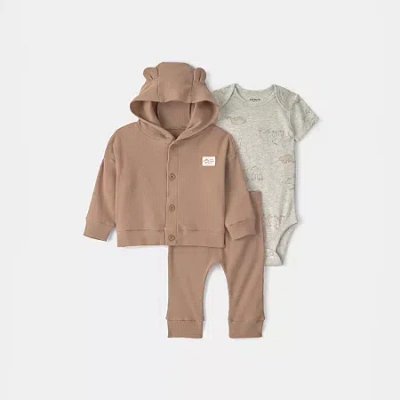 Carter's Baby Boys 3-pc. Pant Set In Brown