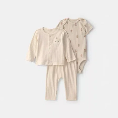 Carter's Baby Boys 3-pc. Pant Set In Brown