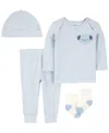 Carter's Baby Boys 4-pc. Cotton Puppy-print Outfit Set