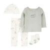 Carter's Baby Boys 4-pc. Pant Set In Gray