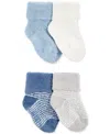 Carter's Baby Boys 4-pk. Chenille Foldover-cuff Booties
