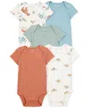Carter's Baby Boys 5-pk. Cotton Short-sleeve Dinosaur Bodysuits