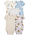 Carter's Baby Boys 5-pk. Cotton Short-sleeve Milk & Cookies Bodysuits