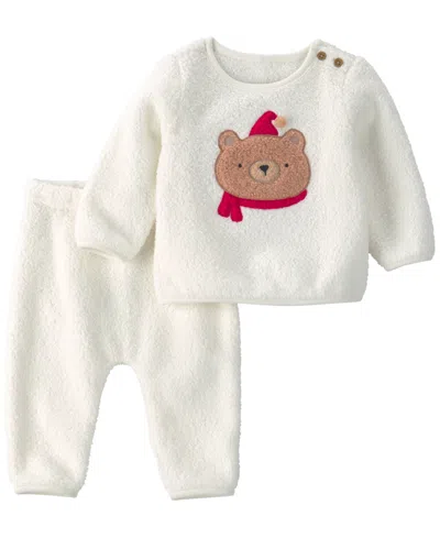 Carter's Baby Boys' And Baby Girls' Bear Fleece Top And Pants, 2-piece Set In Gray
