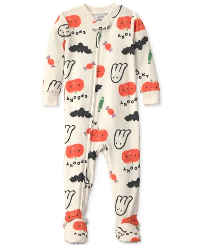 Carter's Carters Baby Boys' And Baby Girls' Halloween Snug Fit Footed Long-sleeve Pajama In Multi