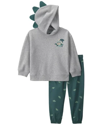 Carter's Baby Boys' And Baby Girls' Long-sleeve Hoodie And Pants, 2-piece Set In Gray