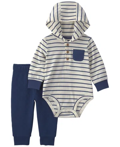 Carter's Baby Boys' And Baby Girls' Long-sleeve Hoodie And Pants, 2-piece Set In Neutral