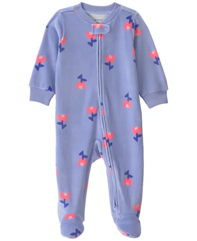 Carter's Baby Boys' And Girls' 2-way Zip Sleep & Play In Blue