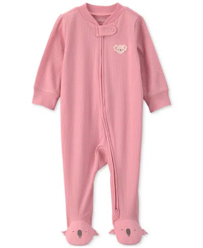 Carter's Baby Girls Animal Sleep And Play In Pink