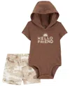 CARTER'S BABY BOYS BODYSUIT AND SHORTS, 2 PIECE SET