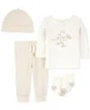 Carter's Baby Boys Cloud Top, Hat, Pants & Socks, 4 Piece Set