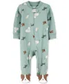 Carter's Baby Boys 1-piece Dog-print 100% Snug-fit Cotton Footed Pajamas