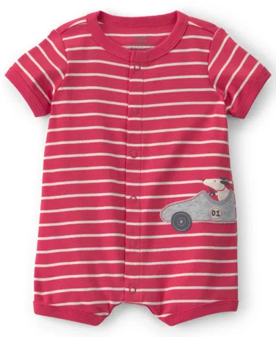 Carter's Baby Boys' Cotton Short-sleeve Romper In Pink