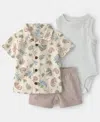 Carter's Baby Boys 3-pc. Short Set In Multi