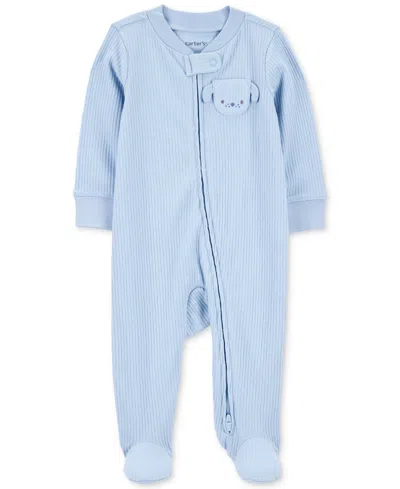 Carter's Baby Boys Dog Pocket Ribbed Sleep & Play Pajamas