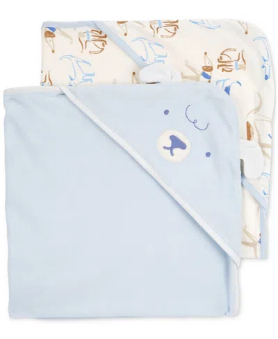 Carter's Baby Boys Hooded Terry Towels, Pack Of 2 In Blue