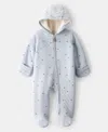 Carter's Baby Boys Long Sleeves Dinosaur Print Jumpsuit In Blue