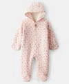 Carter's Baby Boys Long Sleeves Dinosaur Print Jumpsuit In Pink