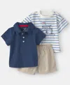 Carter's Baby Boys 3-pc. Short Set In Blue