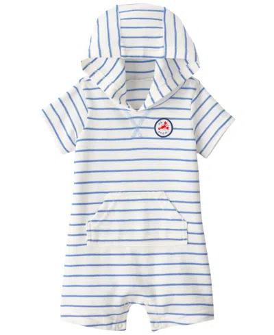 Carter's Baby Boys' Oh Snap Lobster Striped Short-sleeve Romper In White