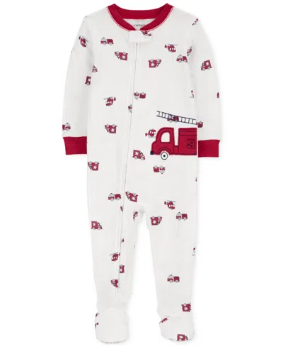 CARTER'S BABY BOYS 2 WAY ZIP ONE-PIECE 100% SNUG FIT COTTON FOOTED PAJAMAS 