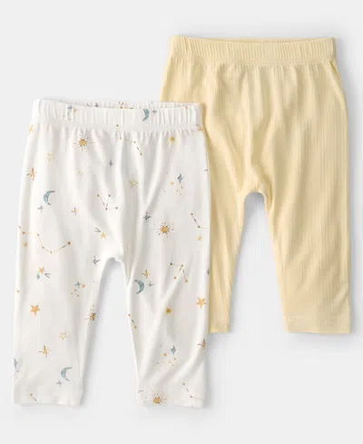 Carter's Baby Boys' Or Baby Girls' Constellation Pull-on Pants, 2-pack In Multi
