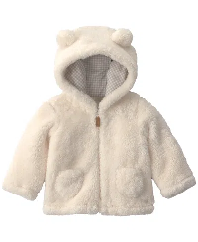 Carter's Baby Boys' Or Baby Girls' Teddy Fleece Hooded Zip-up Jacket In Gray