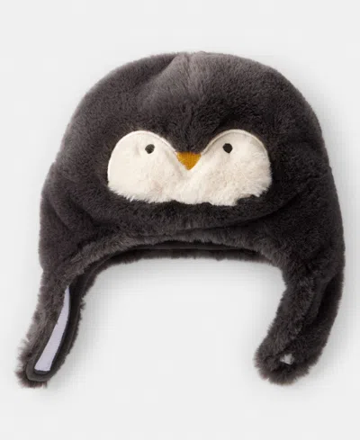 Carter's Baby Boys Or Baby Girls X-mas Penguin Crochet Hat In Brown