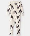 Carter's Baby Boys Penguin Print Footed Long-sleeve Bodysuit In White