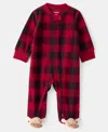 Carter's Baby Boys Reindeer Zip-up Sleep And Play Coverall In Red