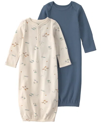 Carter's Baby Boys' Safari Sleeper Gowns, 2-pack In Multi